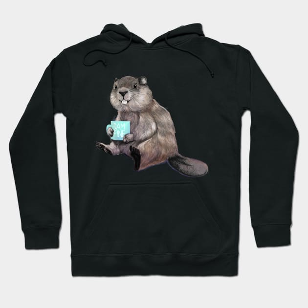 Dam Fine Beaver Hoodie by LauraGraves